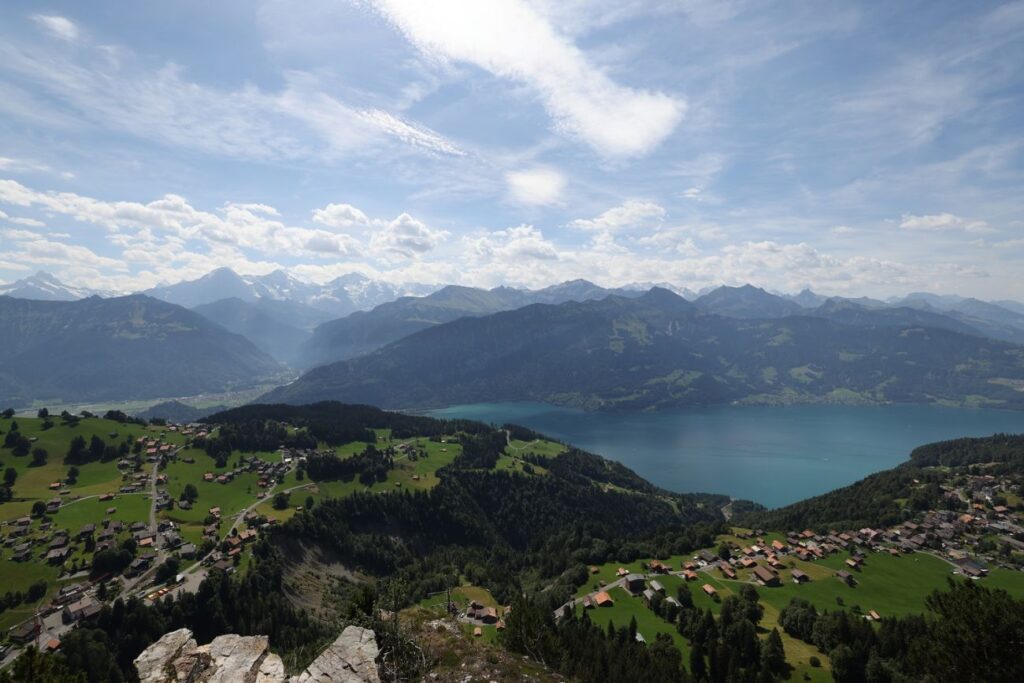 Blick auf Eiger, Mönch und Jungfrau