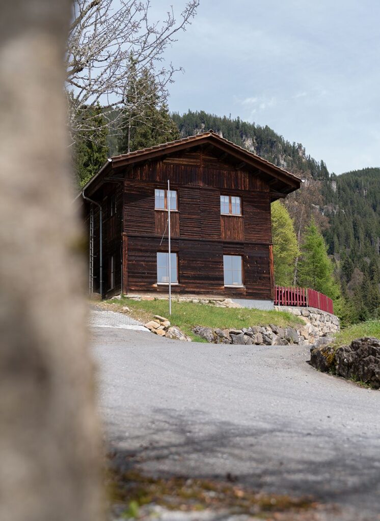 Gruppenhaus von unten