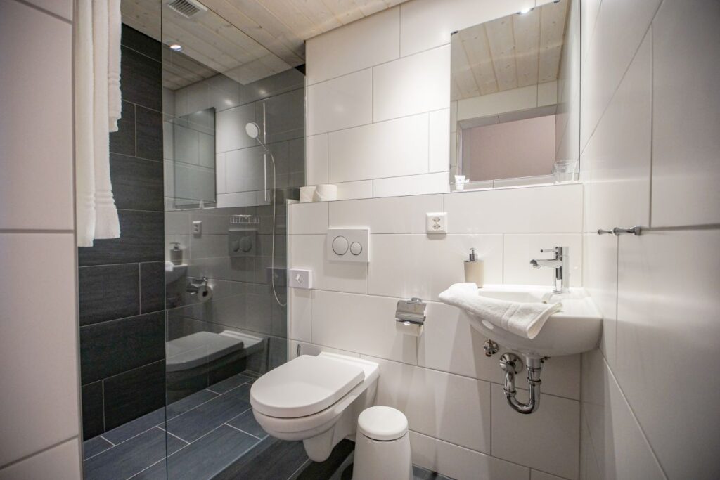 Neu renoviertes Badezimmer mit Dusche/WC