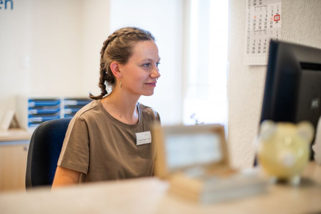 Réceptionsmitarbeiterin